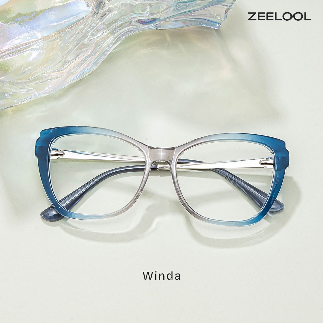 Winda Blau Schmetterling Brille1