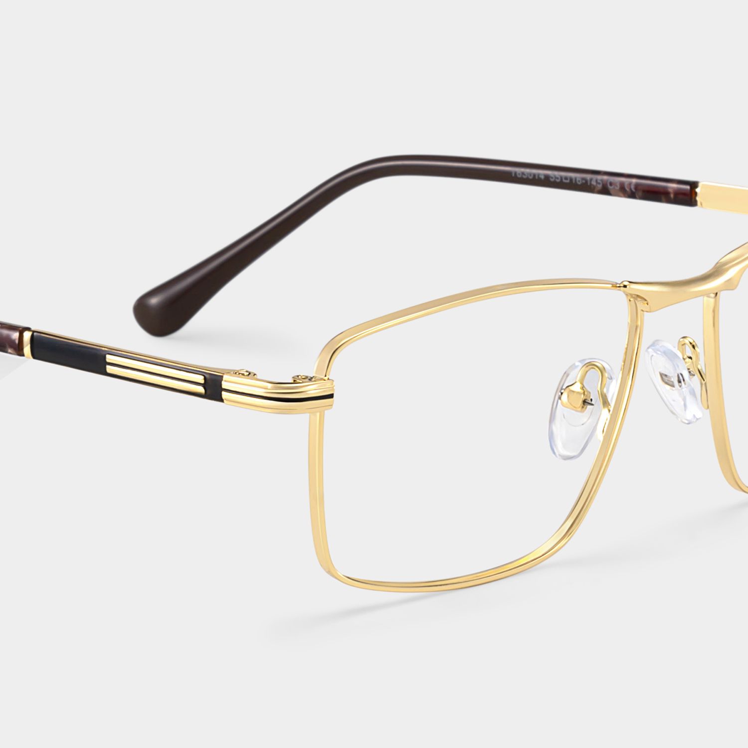 Denny Gold Rechteckig Brille6