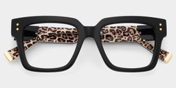 Caius Schwarz Quadratisch Brille3