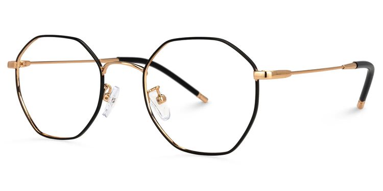 Reyes Schwarz Geometrisch Brille