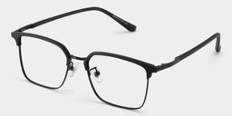 Tait Schwarz Rechteckig Brille3