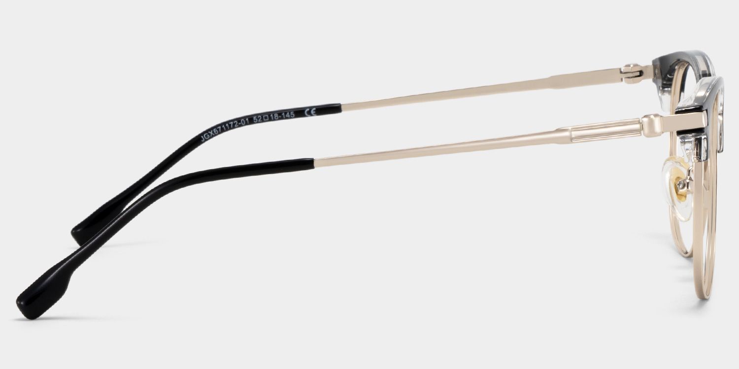 Portia Schwarz Browline Brille3