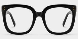 Ebony Schwarz Quadratisch Brille0