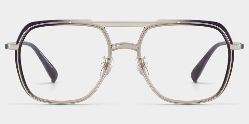 Ella Schwarz-Grau Pilot Brille