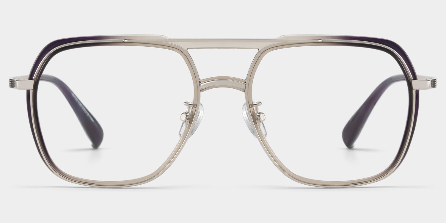 Ella Schwarz-Grau Pilot Brille1