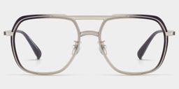 Ella Schwarz-Grau Pilot Brille1