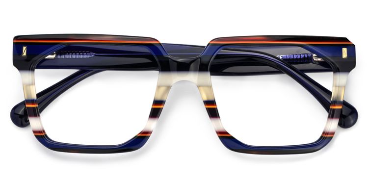 Laguer Blau Rechteckig Brille