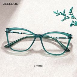Emma Grün Quadratisch Brille1