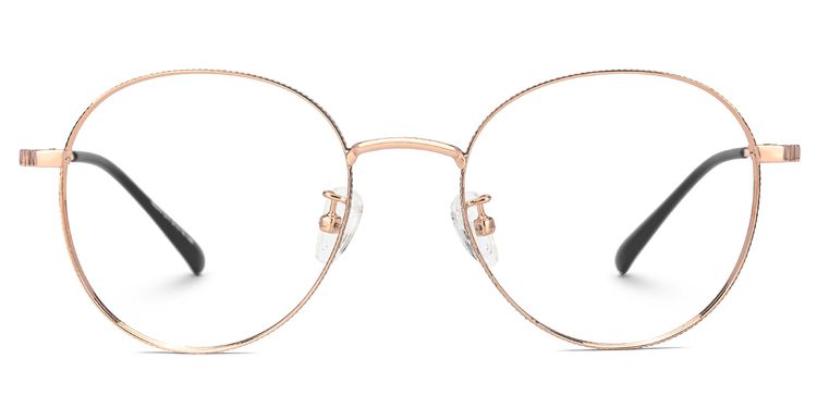 Ringstaff Rosa-Gold Rund Brille