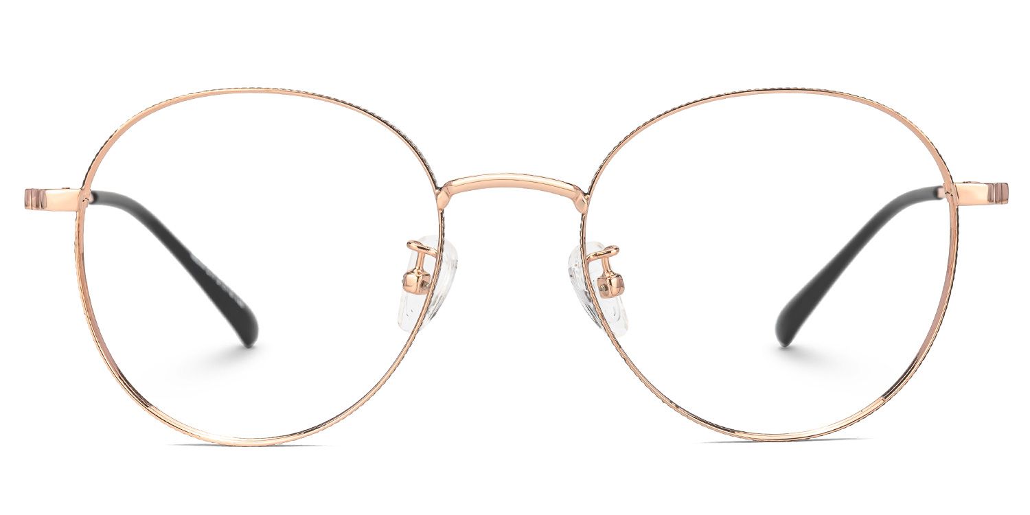 Ringstaff Rosa-Gold Rund Brille0