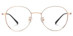 Ringstaff Rosa-Gold Rund Brille0