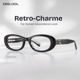 Catherine Schwarz Oval Brille0