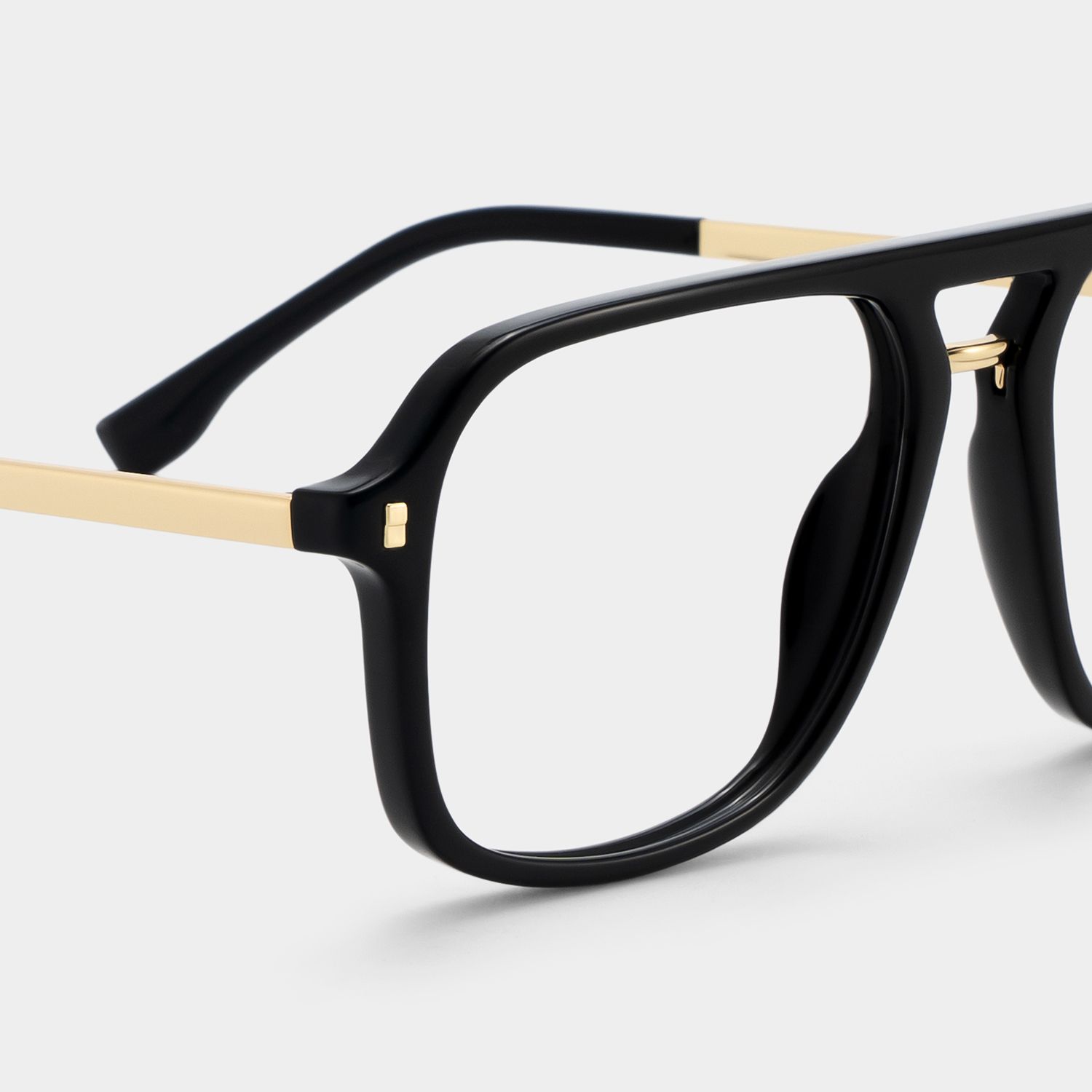 Berkeley Schwarz Pilot Brille4