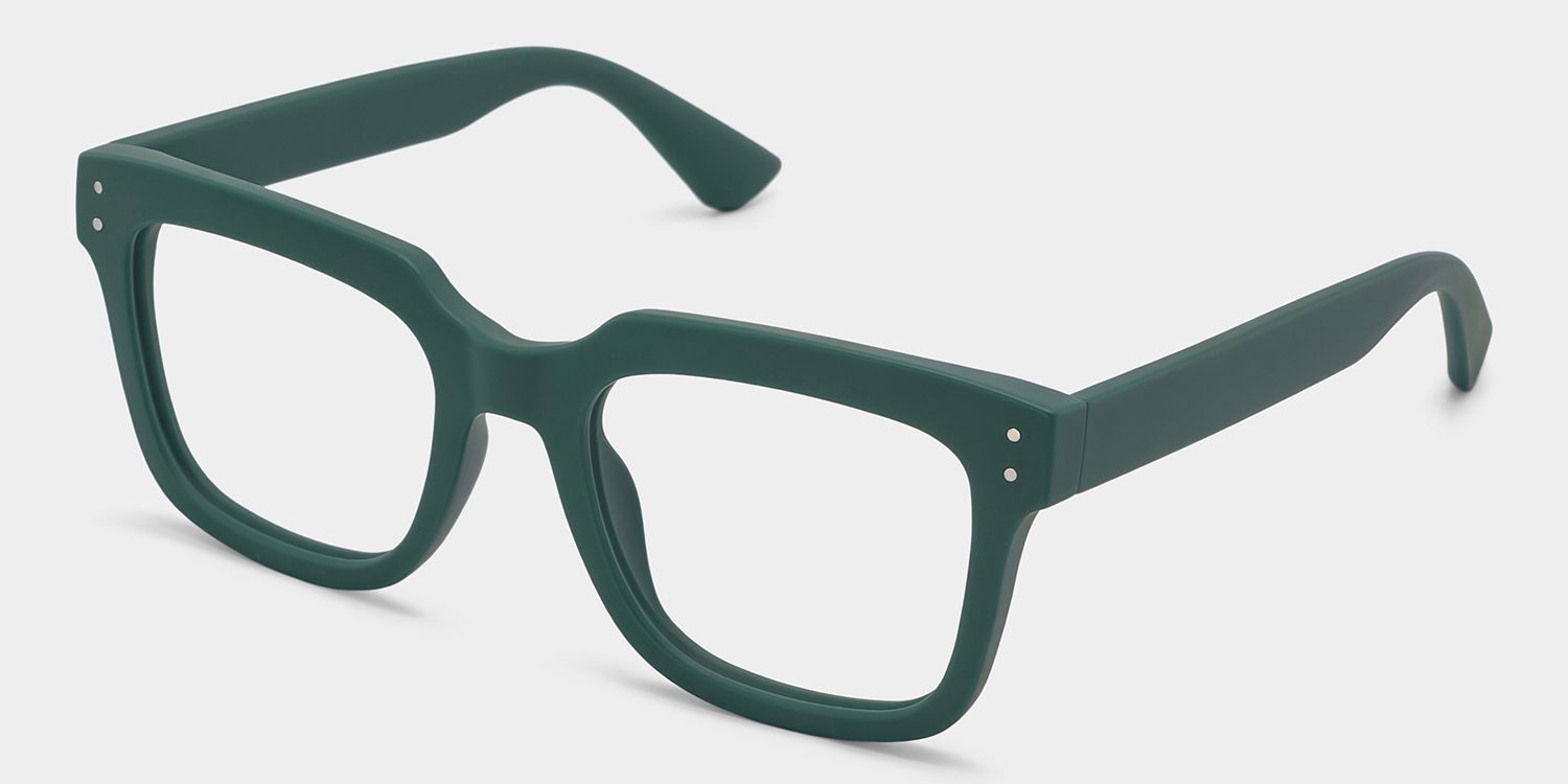 Liizbeett Grün Quadratisch Brille3