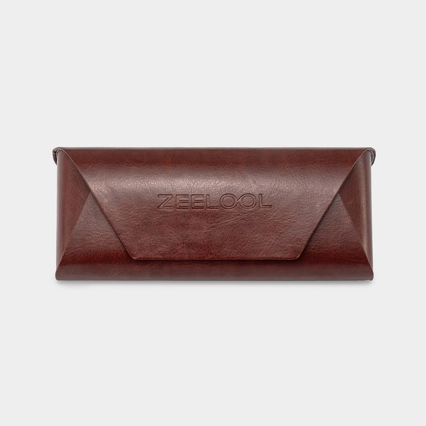 Xilla Braun Brillentasche