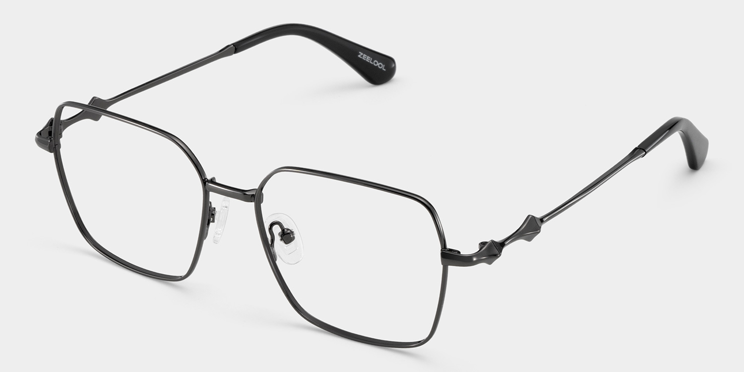 Kayla Schwarz Geometrisch Brille3