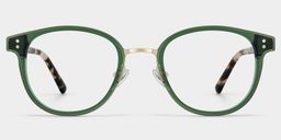 Matthew Grün Rund Brille1