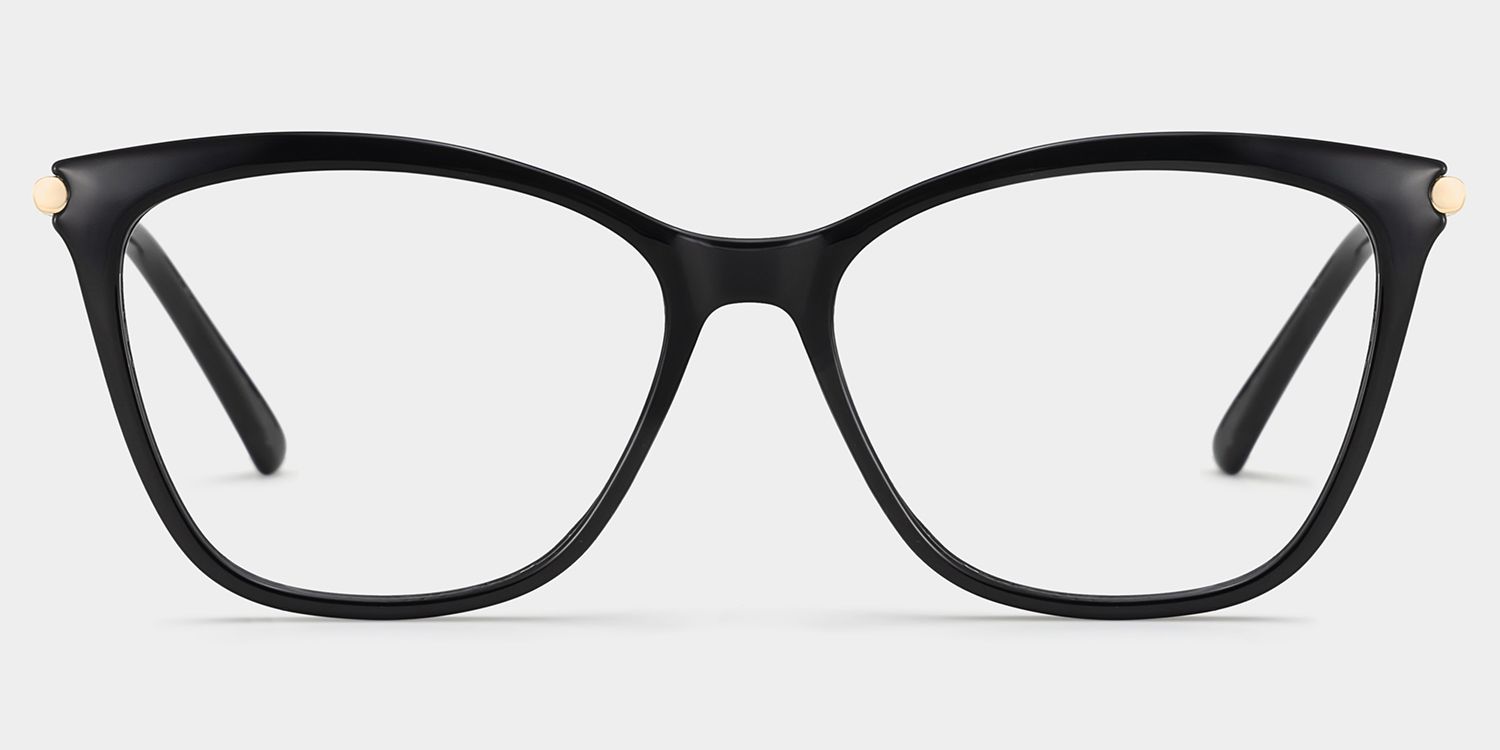 Emma Schwarz Quadratisch Brille2