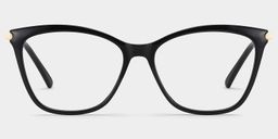 Emma Schwarz Quadratisch Brille2