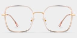 Kelby Rosa-Blau Quadratisch Brille1