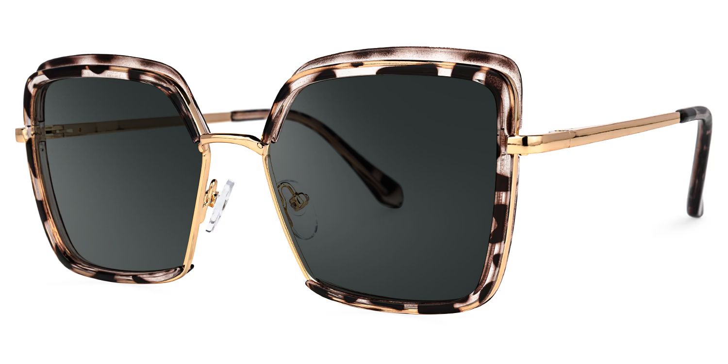 Chris Schwarz-Tortoise Geometrisch Brille1