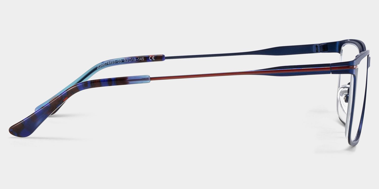 Roxana Blau Rechteckig Brille6