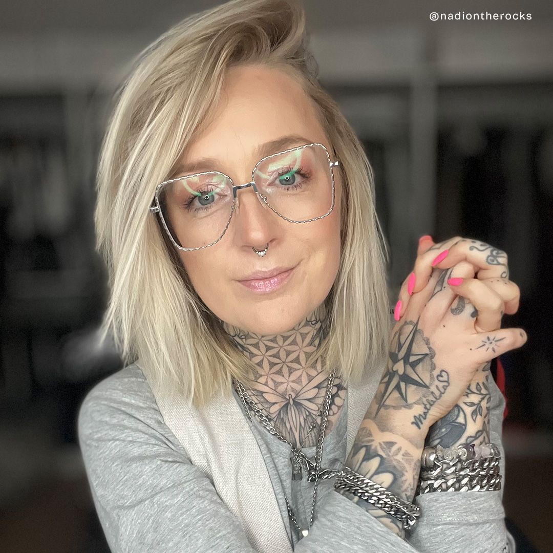 Teri Silber Pilot Brille6