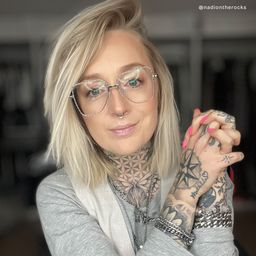 Teri Silber Pilot Brille6