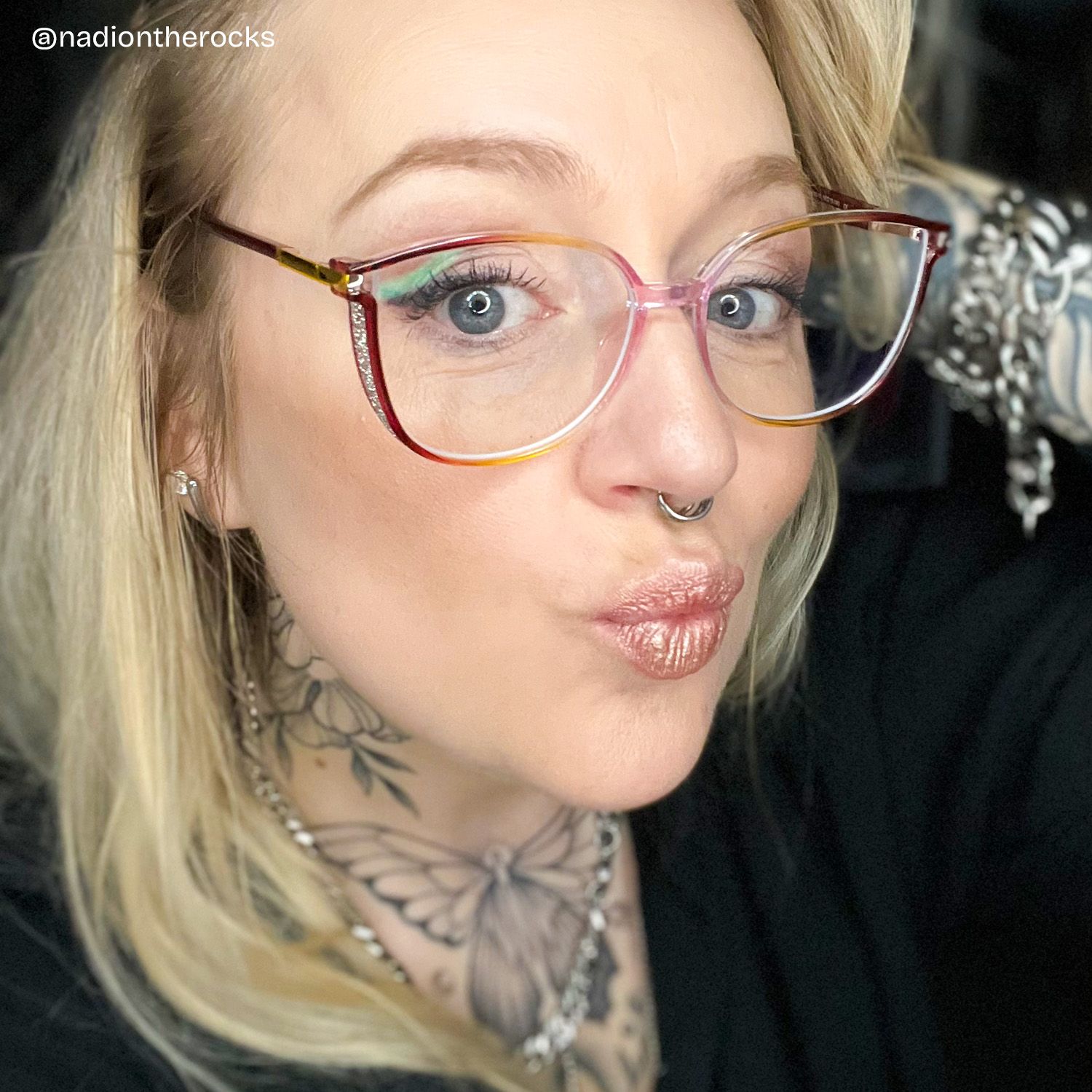 Walden Rot-Gelb Cateye Brille6