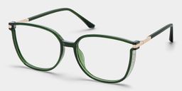 Walden Dunkelgrün Cateye Brille2