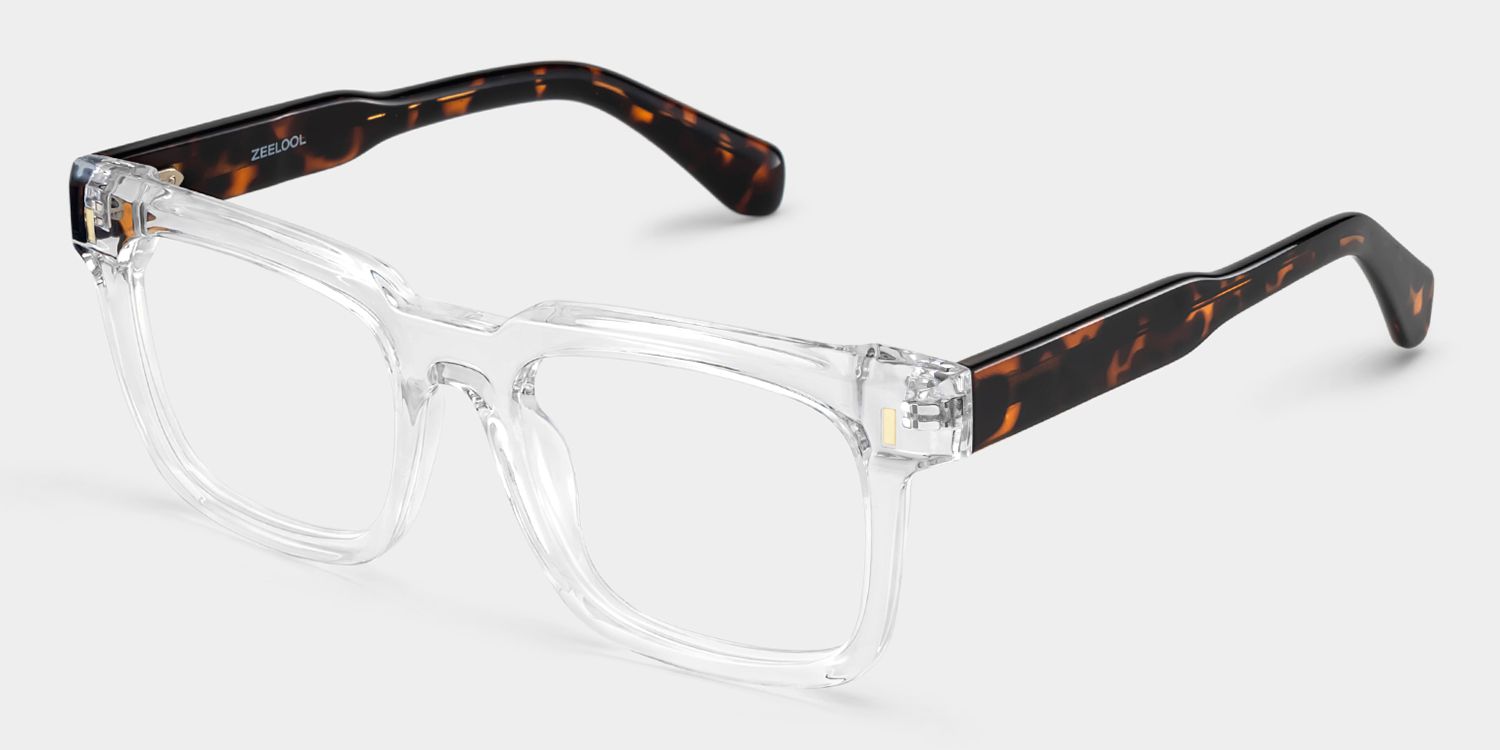 Connor Klar Rechteckig Brille2