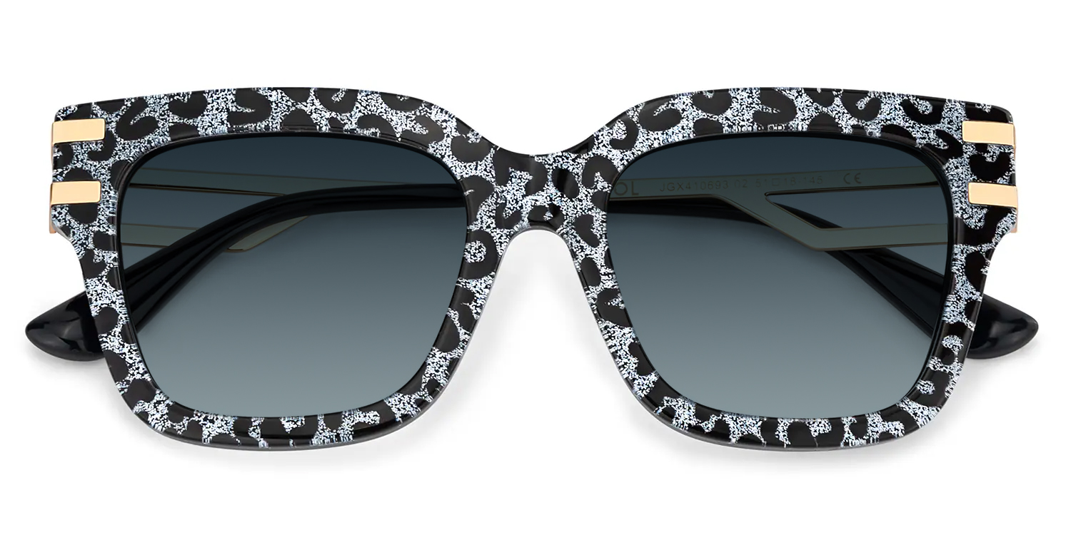 ZEELOOL Lidia Grau-Leo Quadratisch Brille