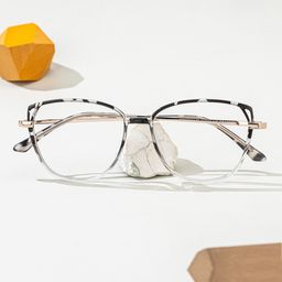 Haygood Schwarz-Tortoise Cateye Brille0
