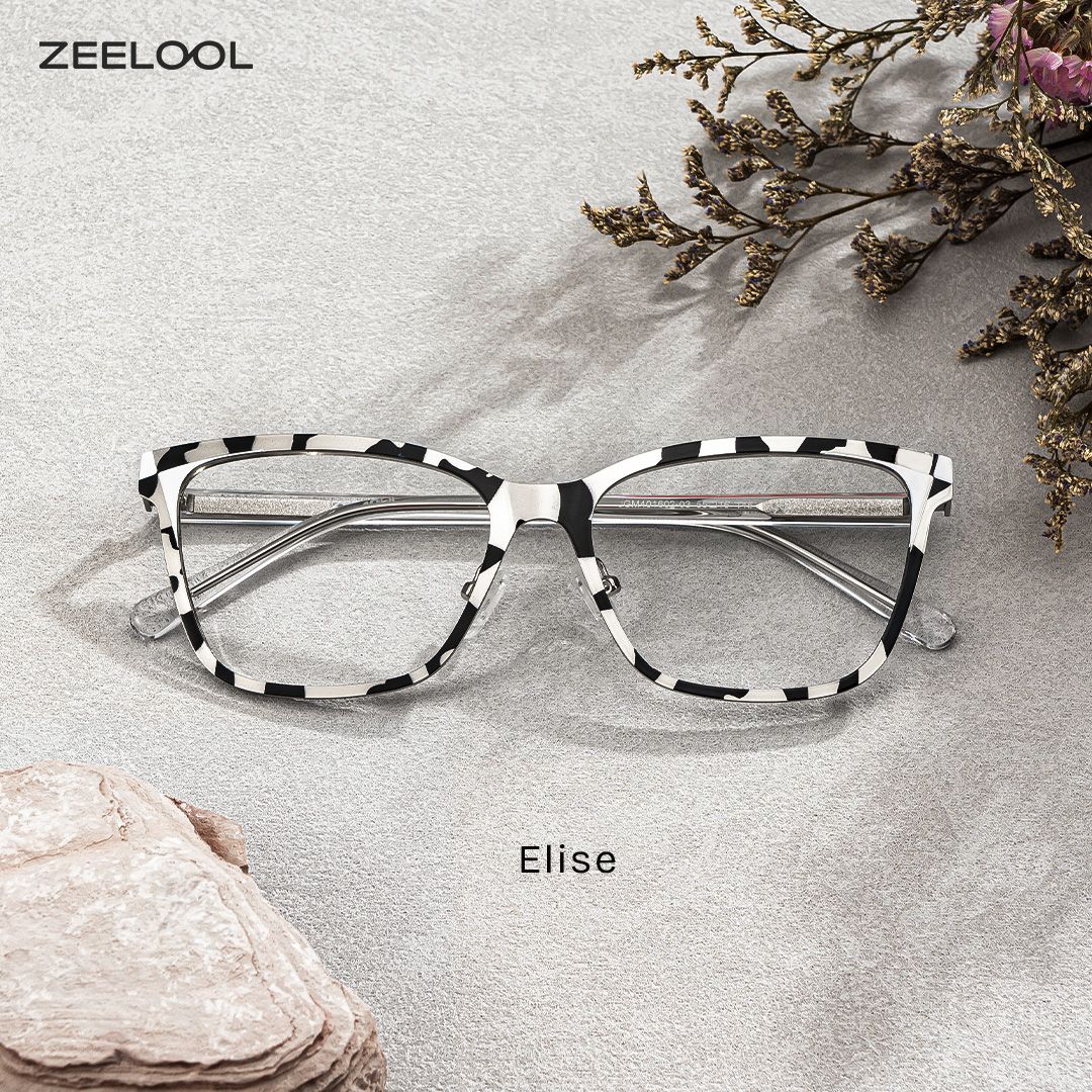 Elise Tortoise Rechteckig Brille1