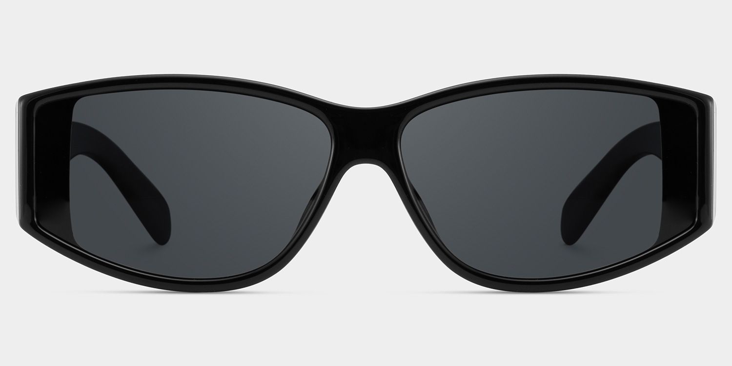 Gino Schwarz Geometrisch Sonnenbrille0