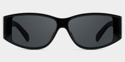 Gino Schwarz Geometrisch Sonnenbrille0