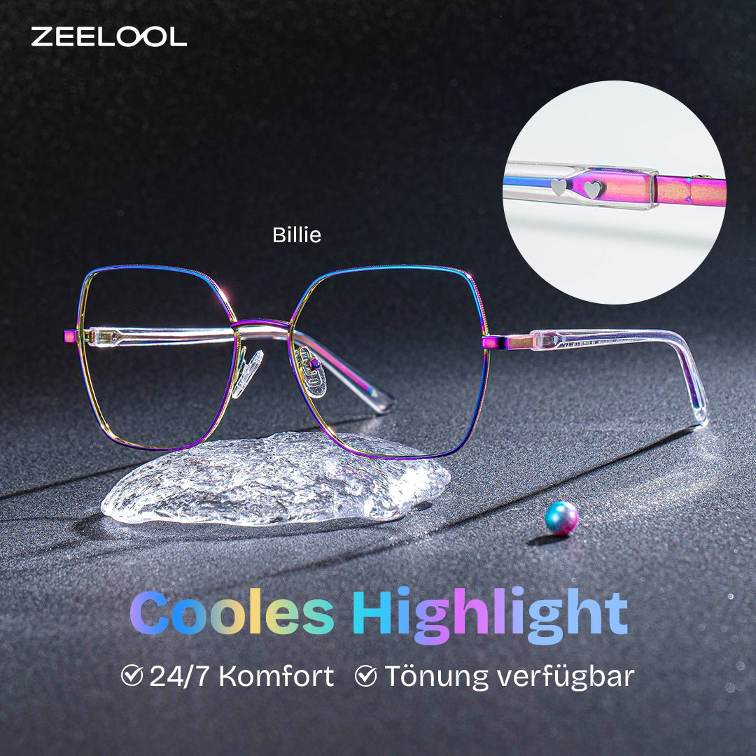 Billie Bunt Geometrisch Gemischte Materialien Brille0