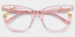 Pearl Rosa Cateye Brille3