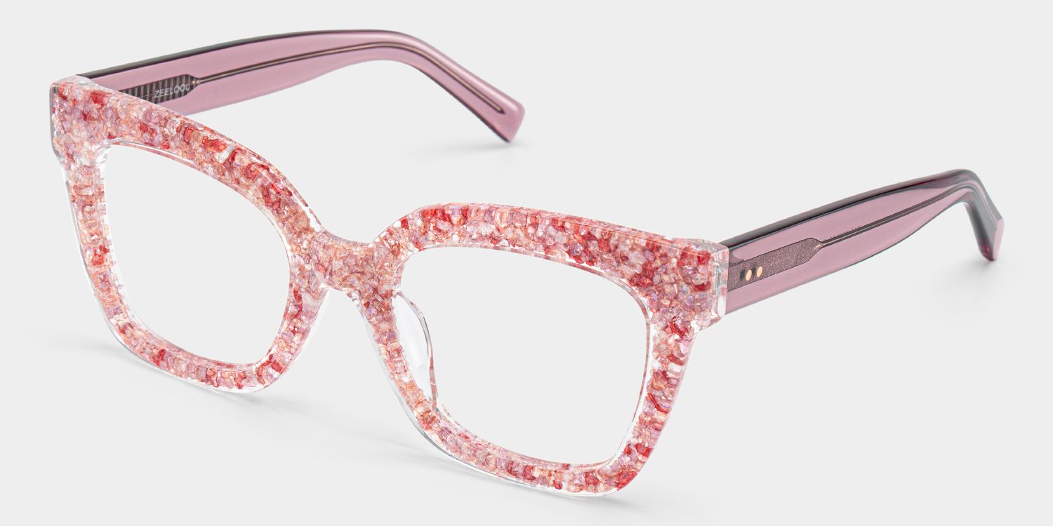 Renata Rosa Quadratisch Brille4