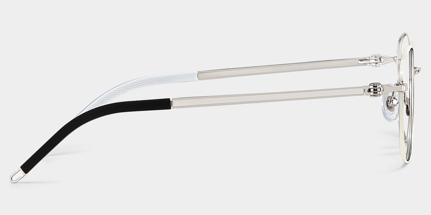 Tianna Weiß Rechteckig Brille5