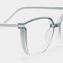 Walden Graugrün Cateye Brille5