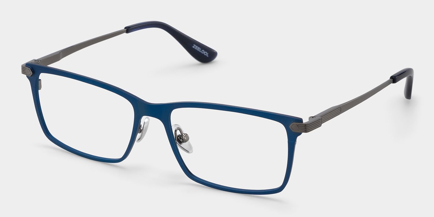 Alexander Blau Rechteckig Brille3