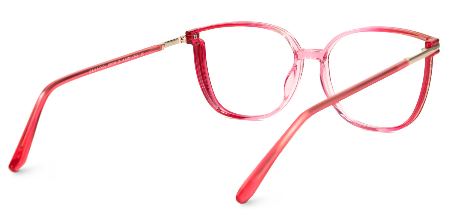Walden Rot Quadratisch Brille3
