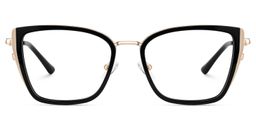 Juniper Schwarz Rechteckig Brille0