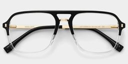 Berkeley Schwarz-Klar Pilot Brille1