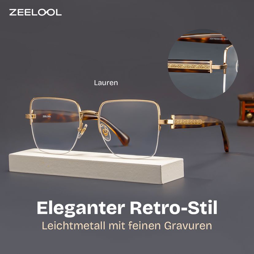 Lauren Gold Quadratisch Brille