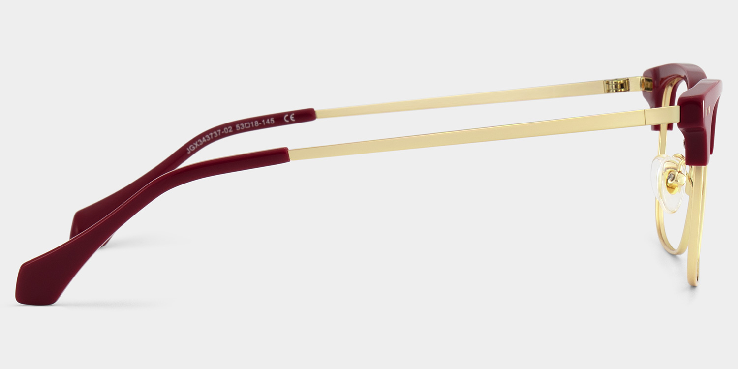 Nathan Rot Browline Brille5