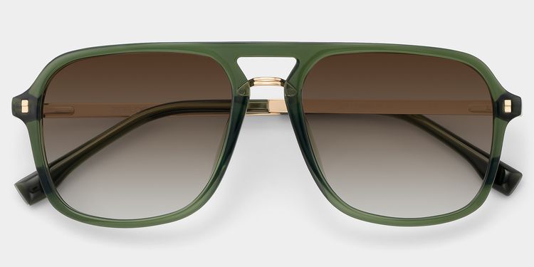 Berkeley Grün Pilot Sonnenbrille