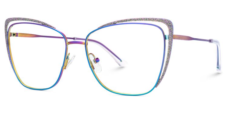 Lorenzen Bunt Cateye Brille