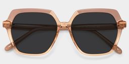 Norah Braun Geometrisch Sonnenbrille1